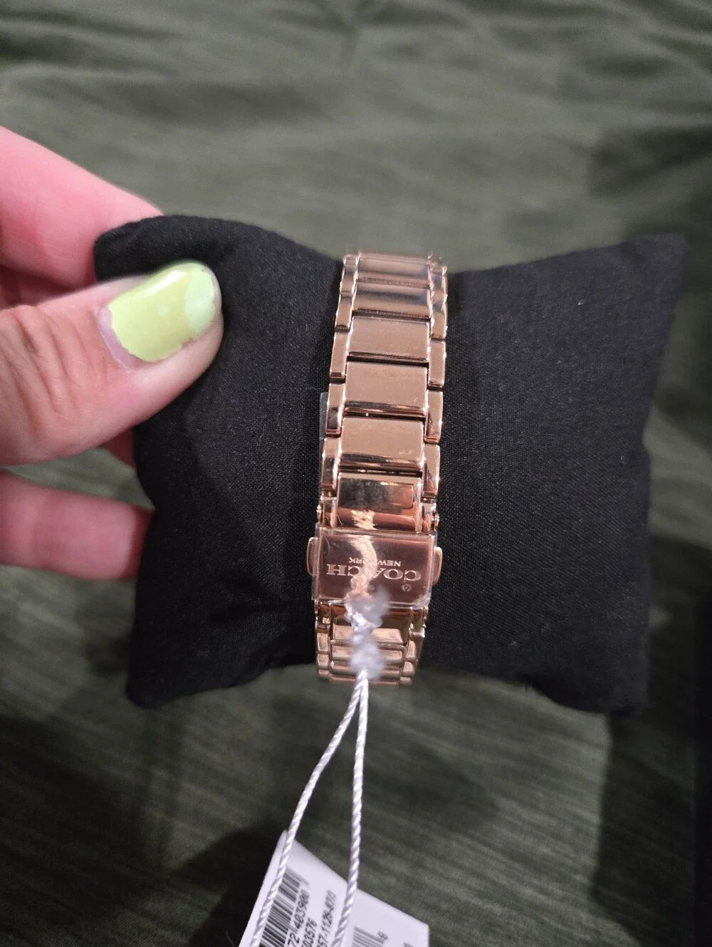 COACH Perry Women’s Rose Gold Tone Stainless Steel Bracelet Watch